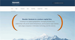Desktop Screenshot of boulderventures.com